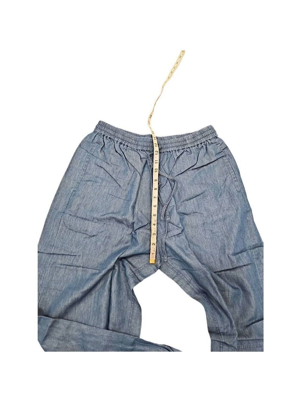 Whistles Lucy Chambray Barrel Trouser Sz 12 - Picture 8 of 9